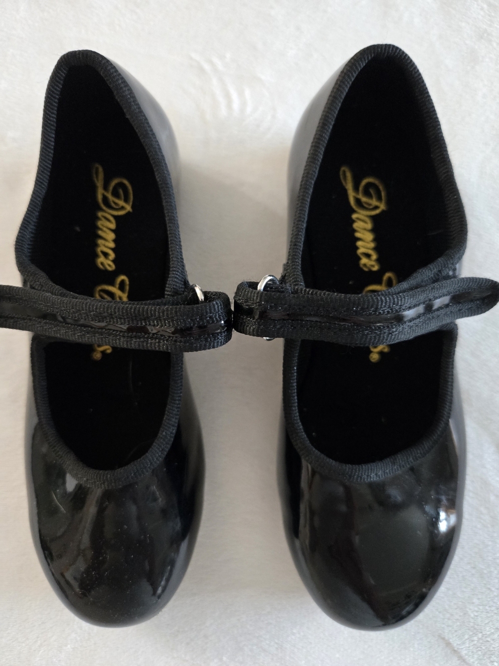 Dance Class Girls' Black Tap Shoes, Sz 12